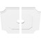 Ekena Millwork Locke Architectural Grade PVC Contemporary Ceiling Medallion, Two Piece, 20"OD x 3"ID x 12"C x 1"P CMP20LE2-03000 - alternate 2